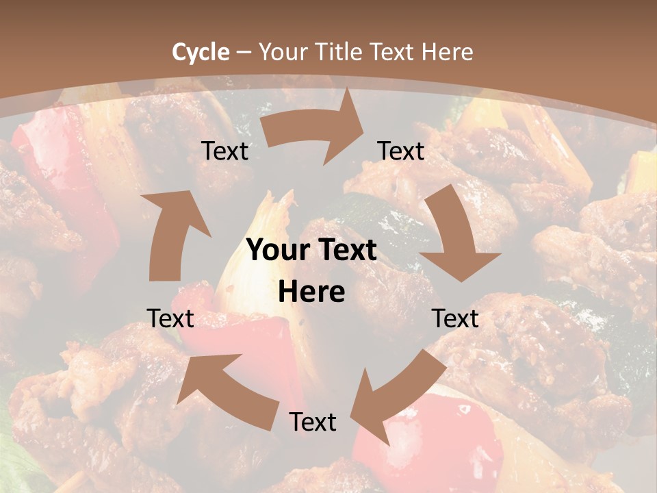 Dish Vertical Vegetable PowerPoint Template