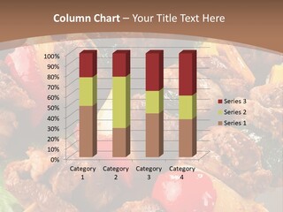 Dish Vertical Vegetable PowerPoint Template