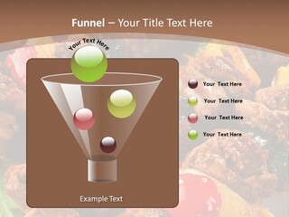 Dish Vertical Vegetable PowerPoint Template
