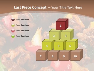 Dish Vertical Vegetable PowerPoint Template