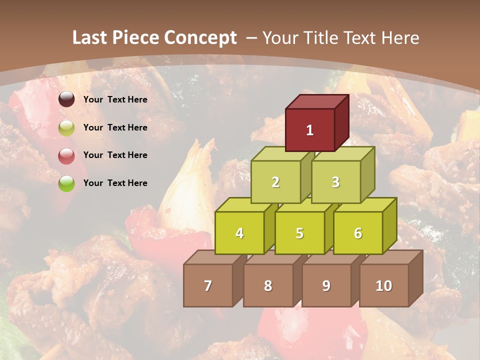 Dish Vertical Vegetable PowerPoint Template