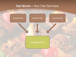 Dish Vertical Vegetable PowerPoint Template
