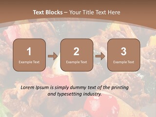 Dish Vertical Vegetable PowerPoint Template