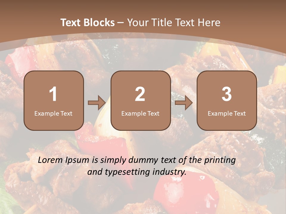Dish Vertical Vegetable PowerPoint Template