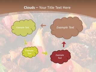 Dish Vertical Vegetable PowerPoint Template