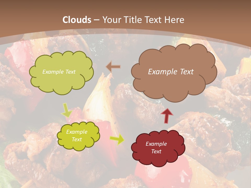 Dish Vertical Vegetable PowerPoint Template
