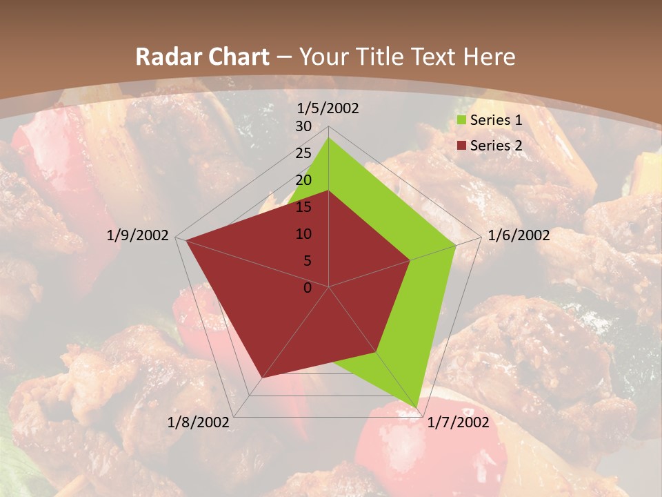 Dish Vertical Vegetable PowerPoint Template