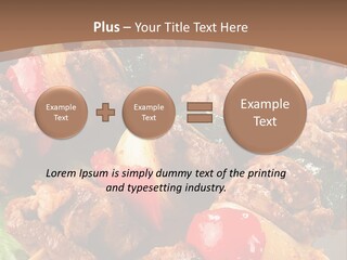 Dish Vertical Vegetable PowerPoint Template