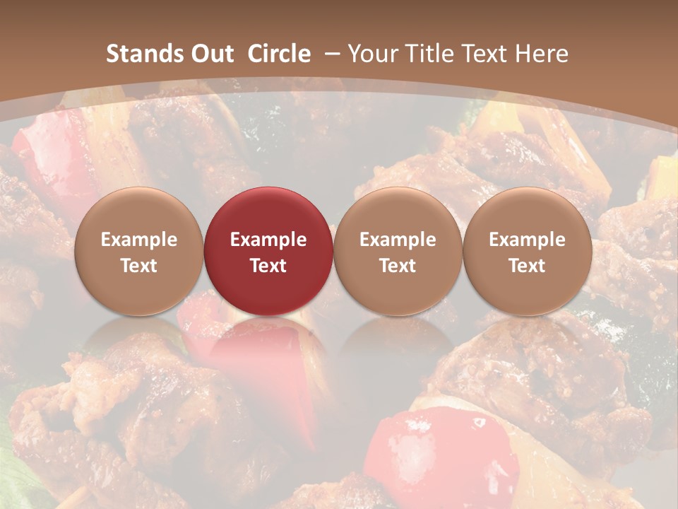 Dish Vertical Vegetable PowerPoint Template