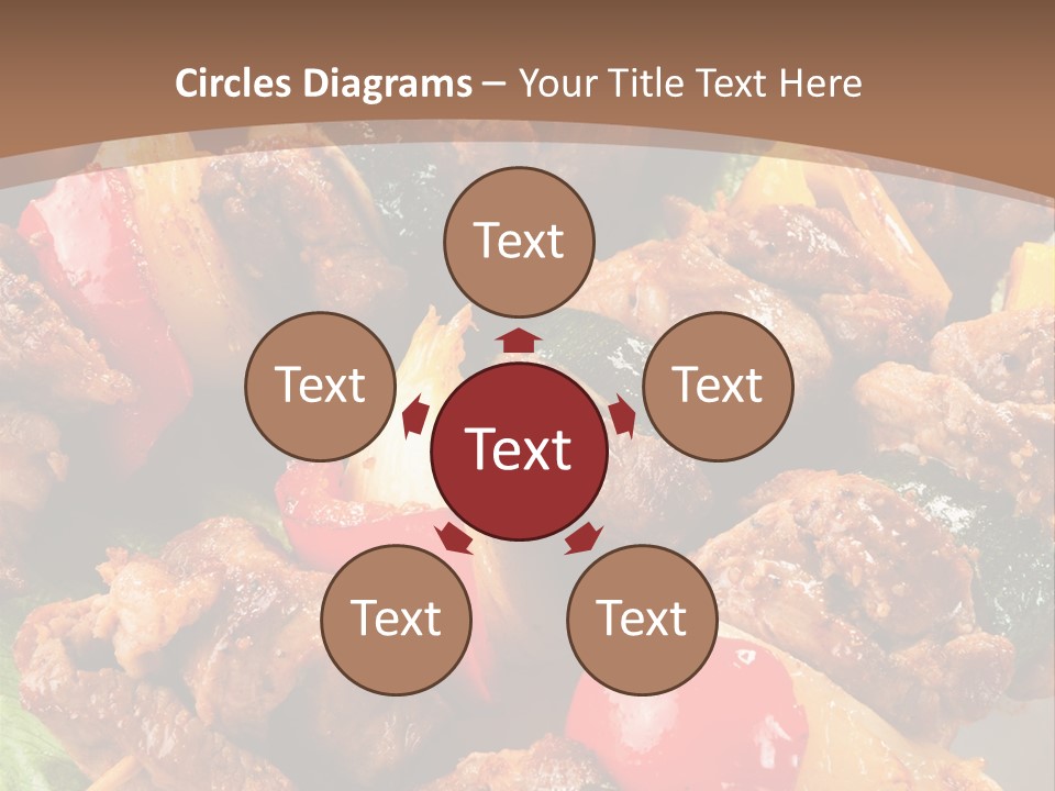 Dish Vertical Vegetable PowerPoint Template