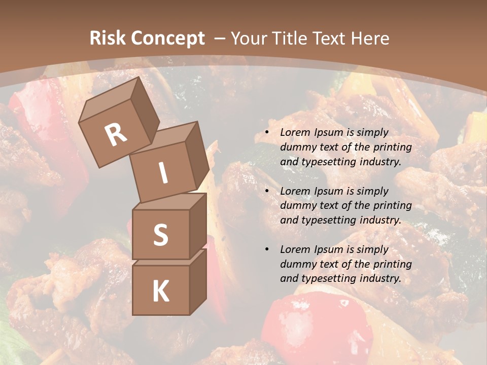 Dish Vertical Vegetable PowerPoint Template