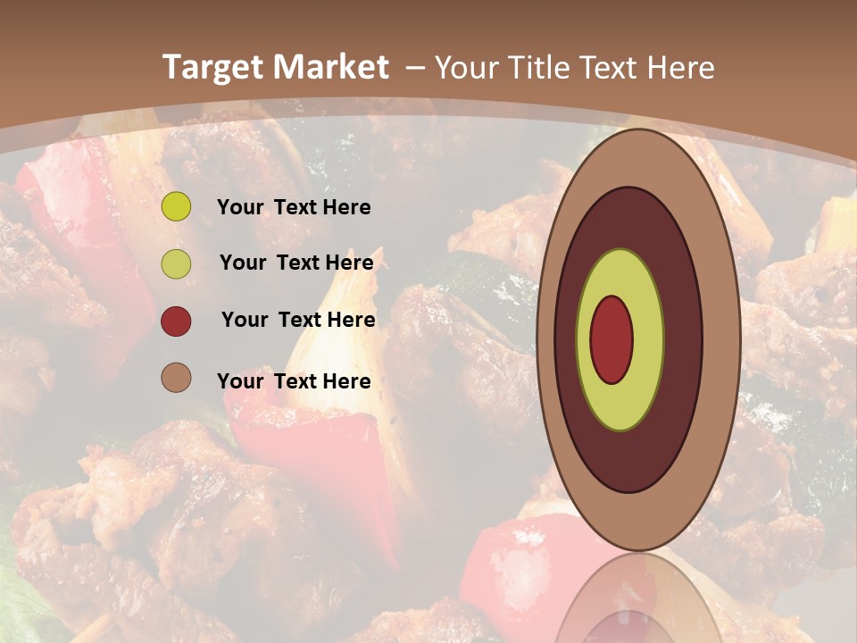 Dish Vertical Vegetable PowerPoint Template