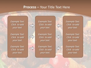 Dish Vertical Vegetable PowerPoint Template