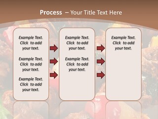 Dish Vertical Vegetable PowerPoint Template