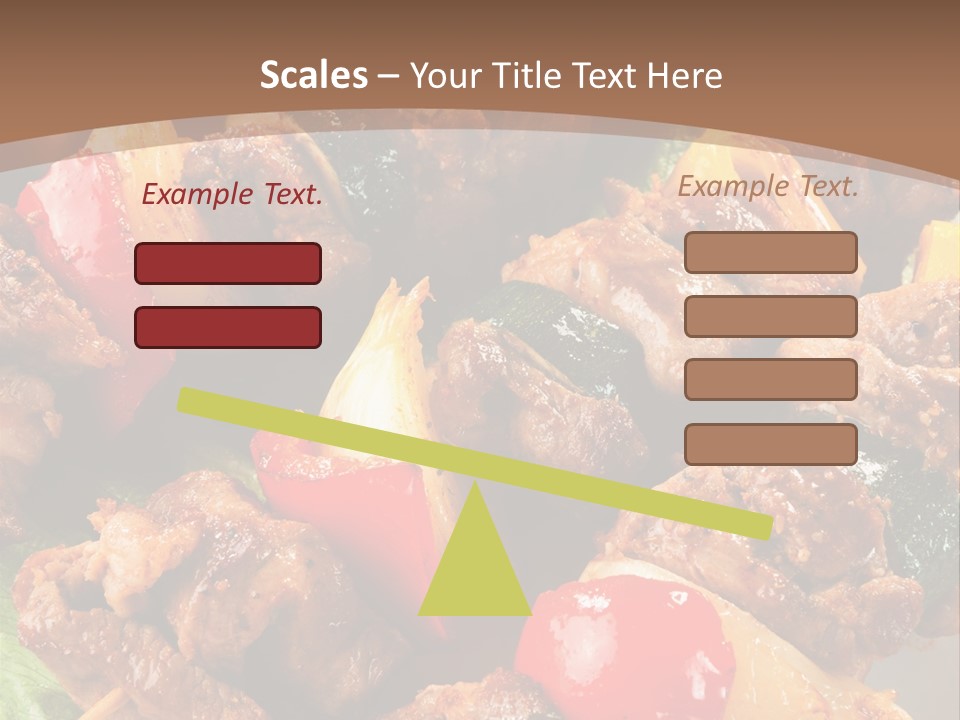 Dish Vertical Vegetable PowerPoint Template