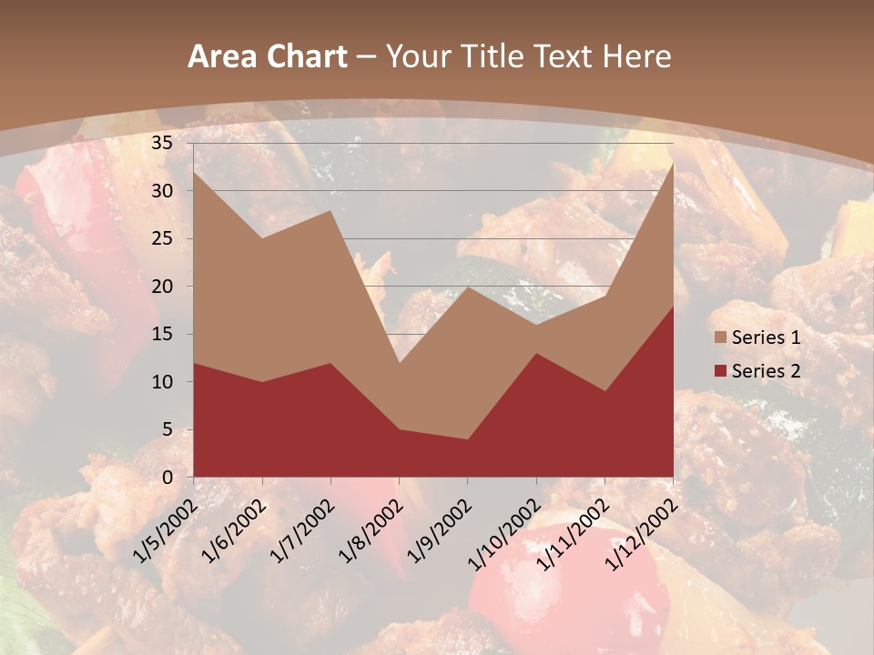 Dish Vertical Vegetable PowerPoint Template