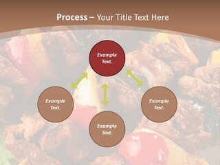 Dish Vertical Vegetable PowerPoint Template