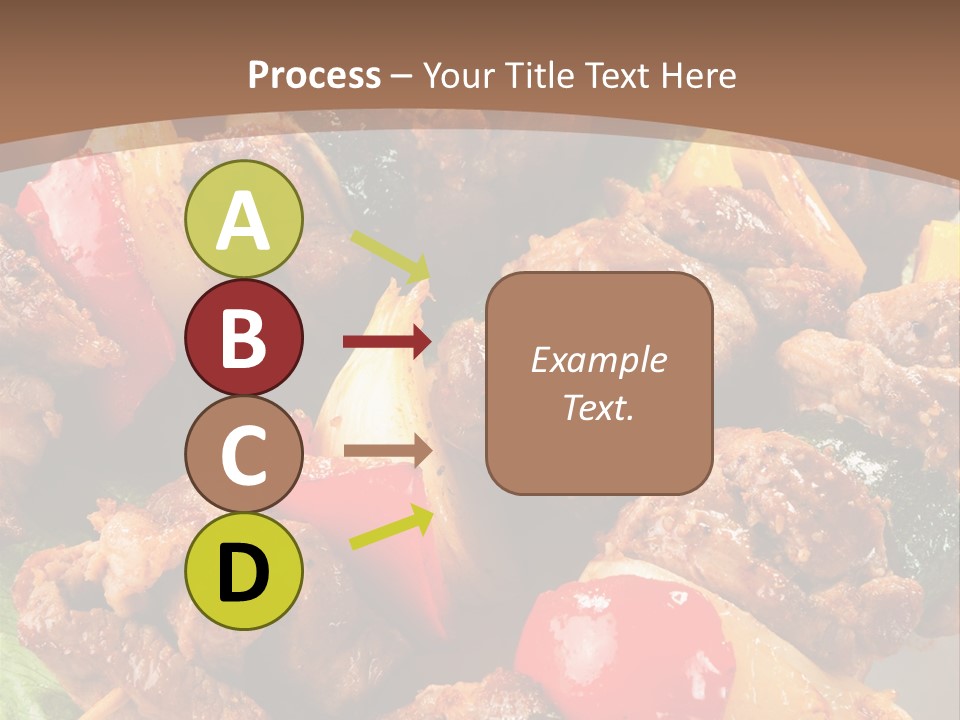 Dish Vertical Vegetable PowerPoint Template