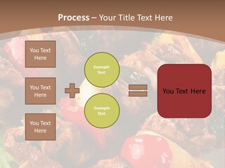 Dish Vertical Vegetable PowerPoint Template