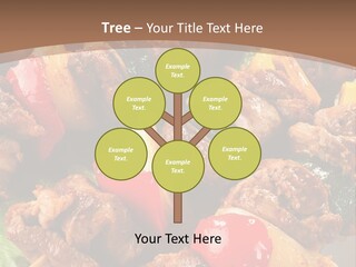 Dish Vertical Vegetable PowerPoint Template