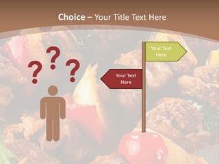 Dish Vertical Vegetable PowerPoint Template