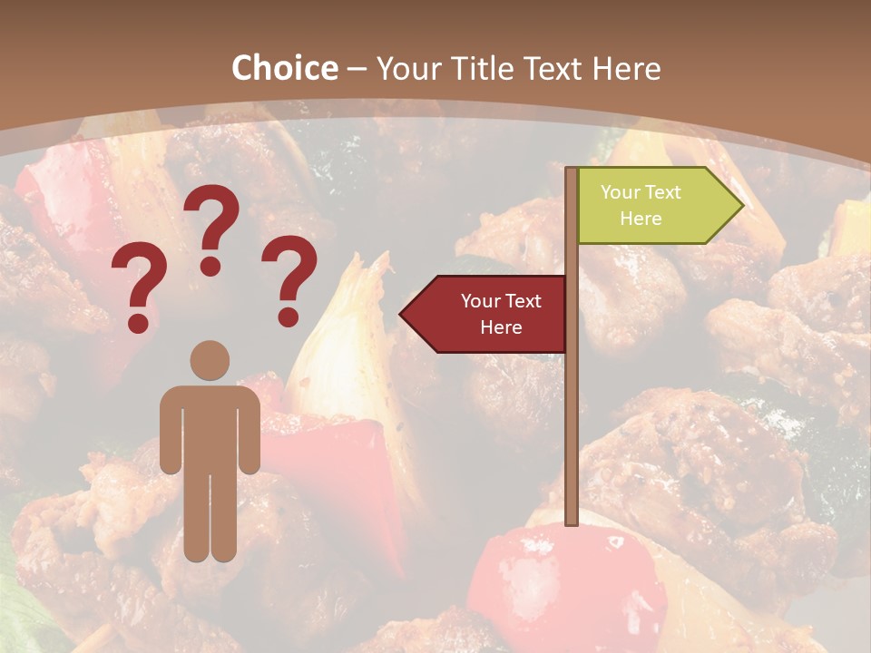 Dish Vertical Vegetable PowerPoint Template