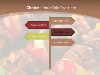Dish Vertical Vegetable PowerPoint Template