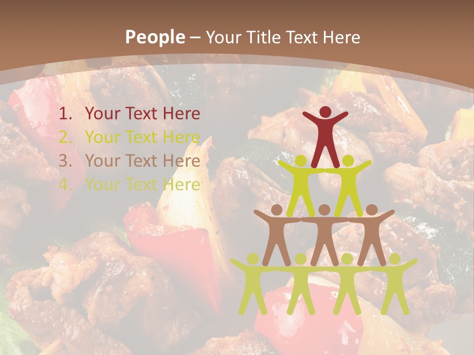 Dish Vertical Vegetable PowerPoint Template