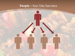 Dish Vertical Vegetable PowerPoint Template