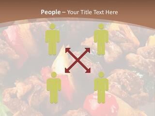 Dish Vertical Vegetable PowerPoint Template