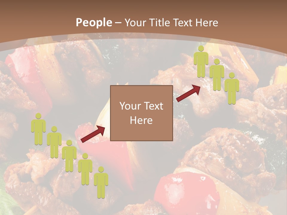 Dish Vertical Vegetable PowerPoint Template