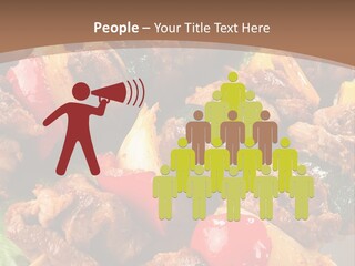 Dish Vertical Vegetable PowerPoint Template