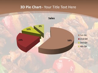Dish Vertical Vegetable PowerPoint Template
