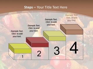 Dish Vertical Vegetable PowerPoint Template