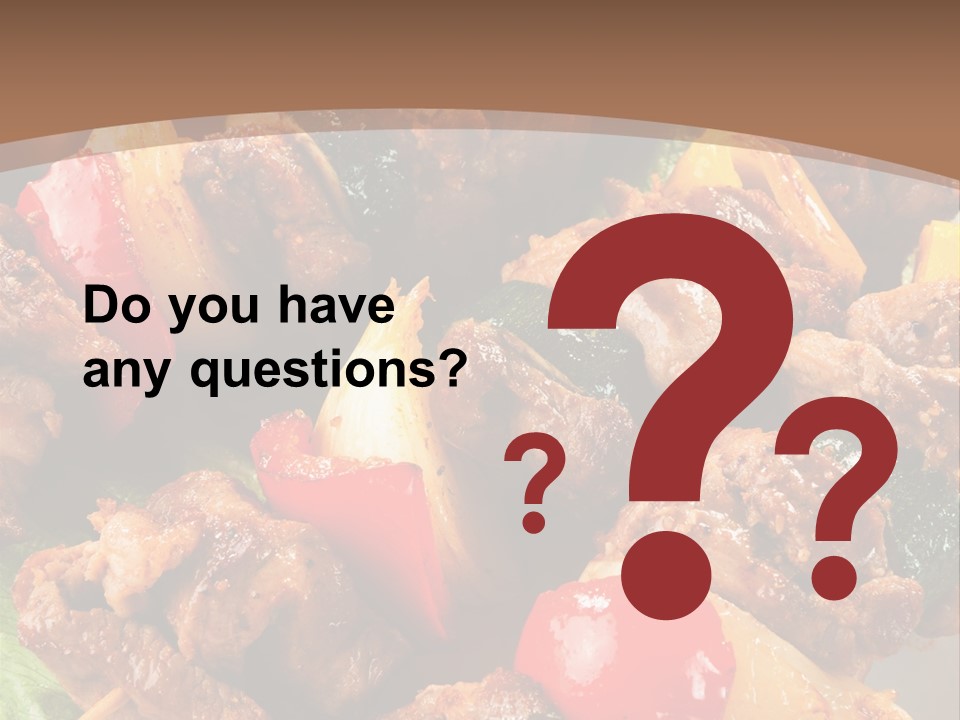 Dish Vertical Vegetable PowerPoint Template