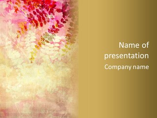 Antique Nature Stained PowerPoint Template