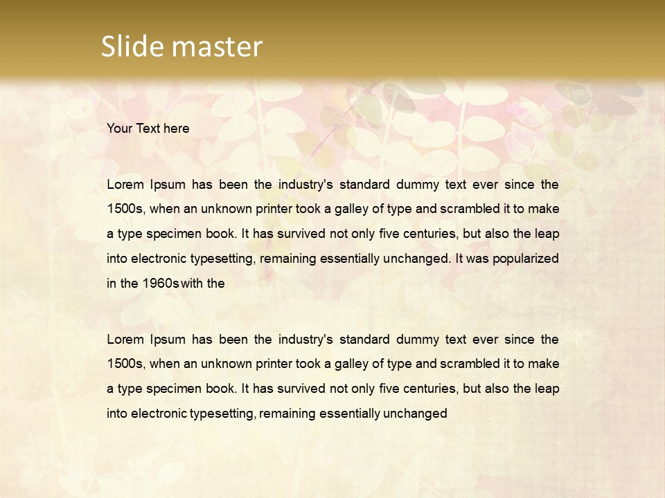 Antique Nature Stained PowerPoint Template