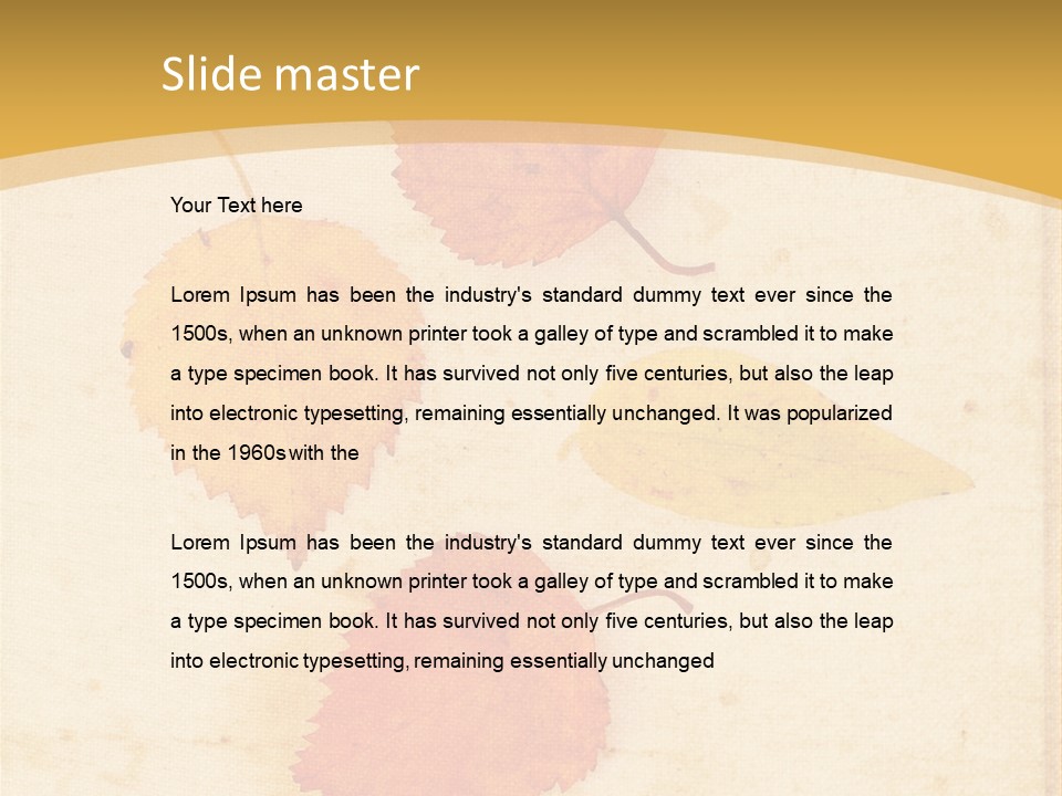 Season Light Dirt PowerPoint Template