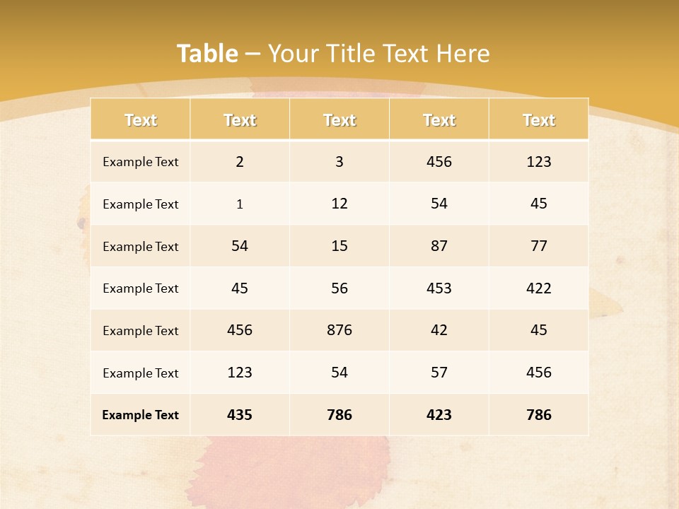 Season Light Dirt PowerPoint Template