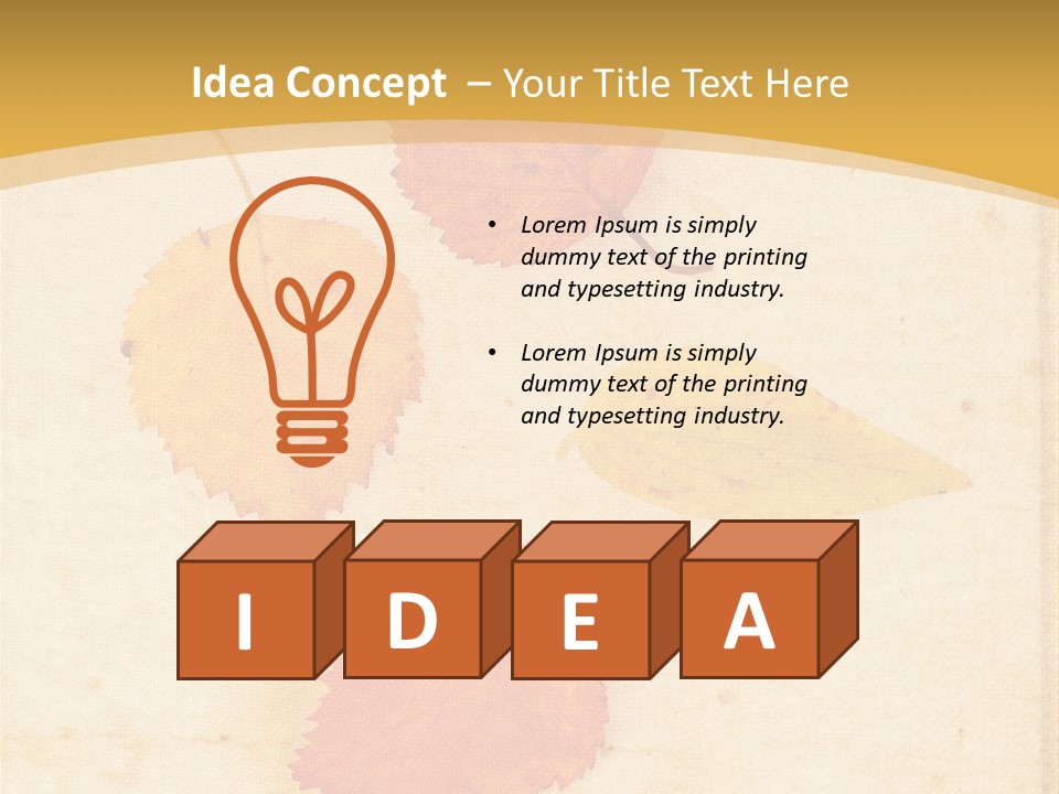 Season Light Dirt PowerPoint Template