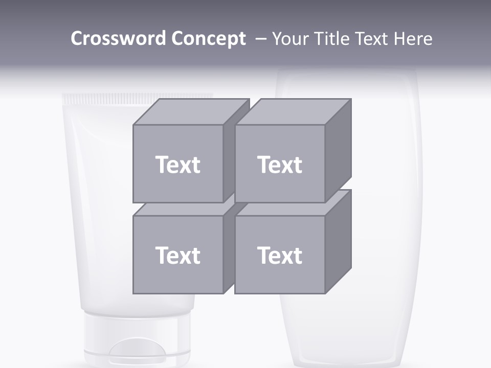 Plastic Packages Makeup PowerPoint Template