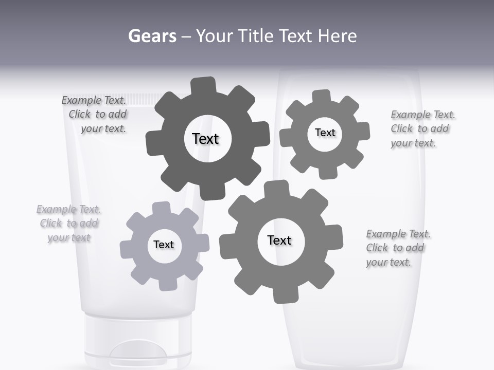 Plastic Packages Makeup PowerPoint Template