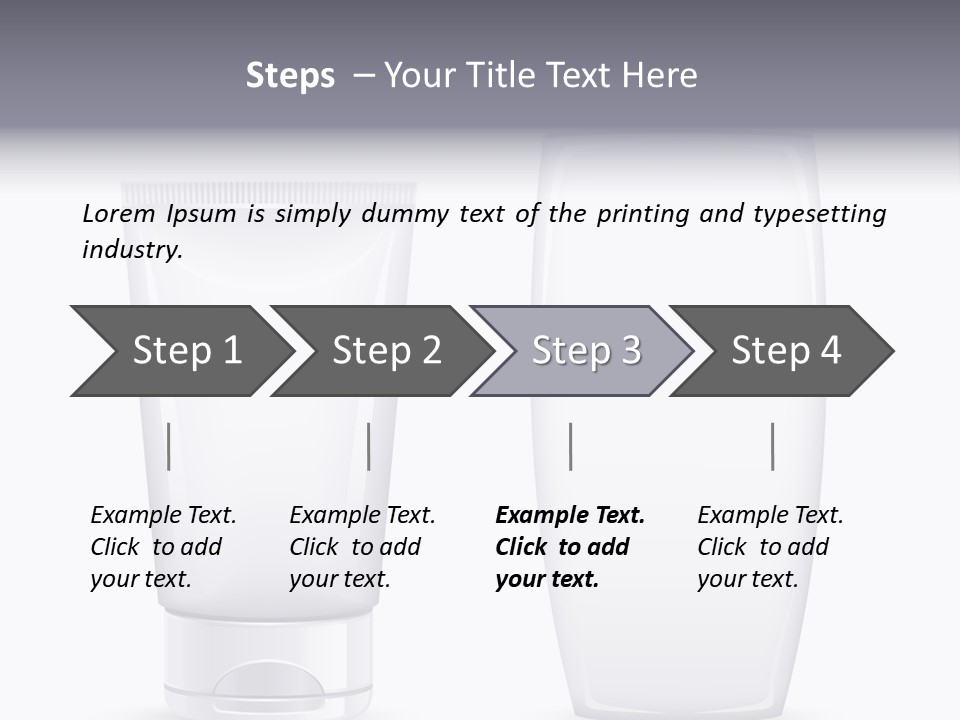Plastic Packages Makeup PowerPoint Template