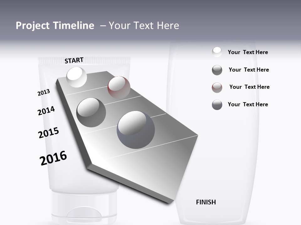 Plastic Packages Makeup PowerPoint Template