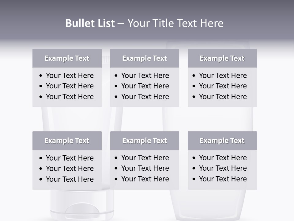 Plastic Packages Makeup PowerPoint Template