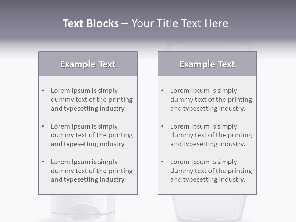Plastic Packages Makeup PowerPoint Template