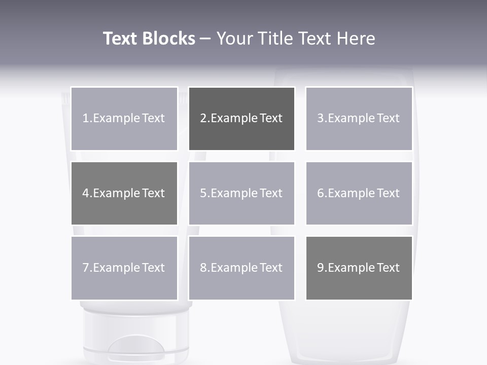 Plastic Packages Makeup PowerPoint Template