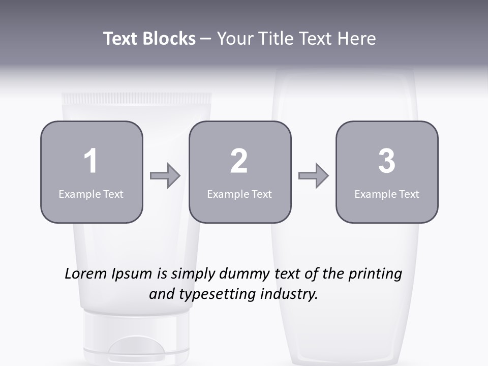 Plastic Packages Makeup PowerPoint Template
