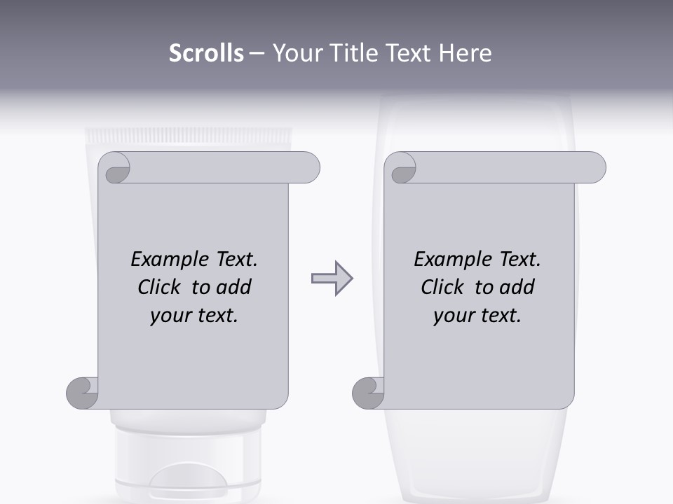 Plastic Packages Makeup PowerPoint Template