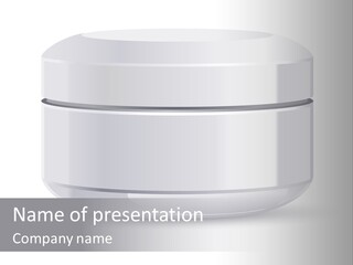 Moisturizer Hygiene Jar PowerPoint Template